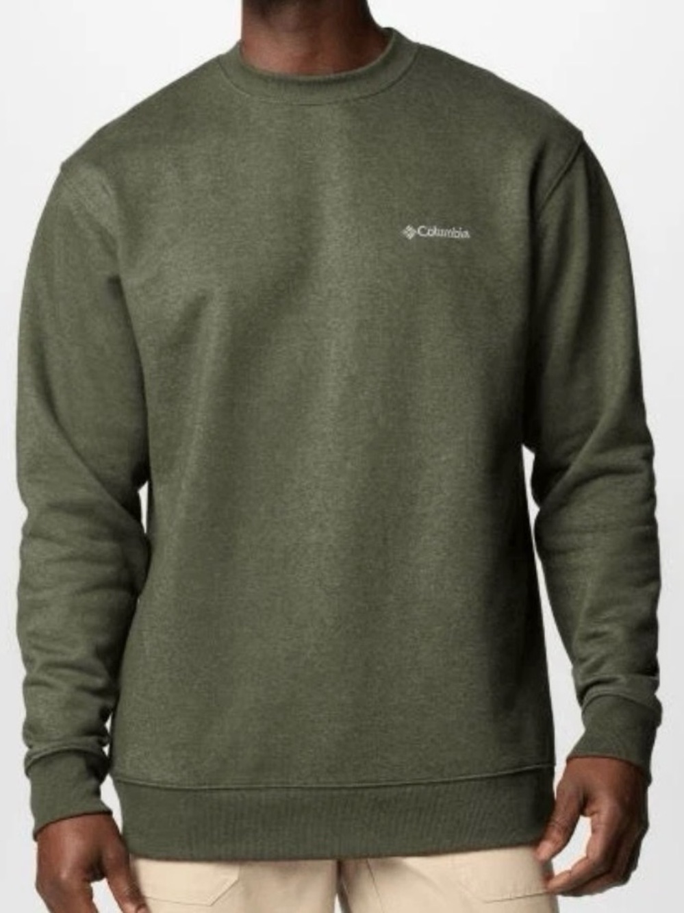 NWT Columbia Men's Hart Mountain II Crew Sweatshirt green Large